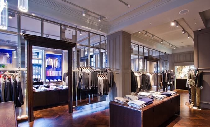 ผ้าพันคอ Aquascutum 100% Wool (ของใหม่)