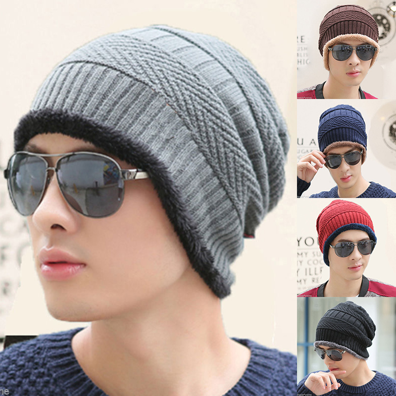 หมวกไหมพรมผู้ชาย บุขนอุ่นติดลบ มี 5 สี (ของใหม่)