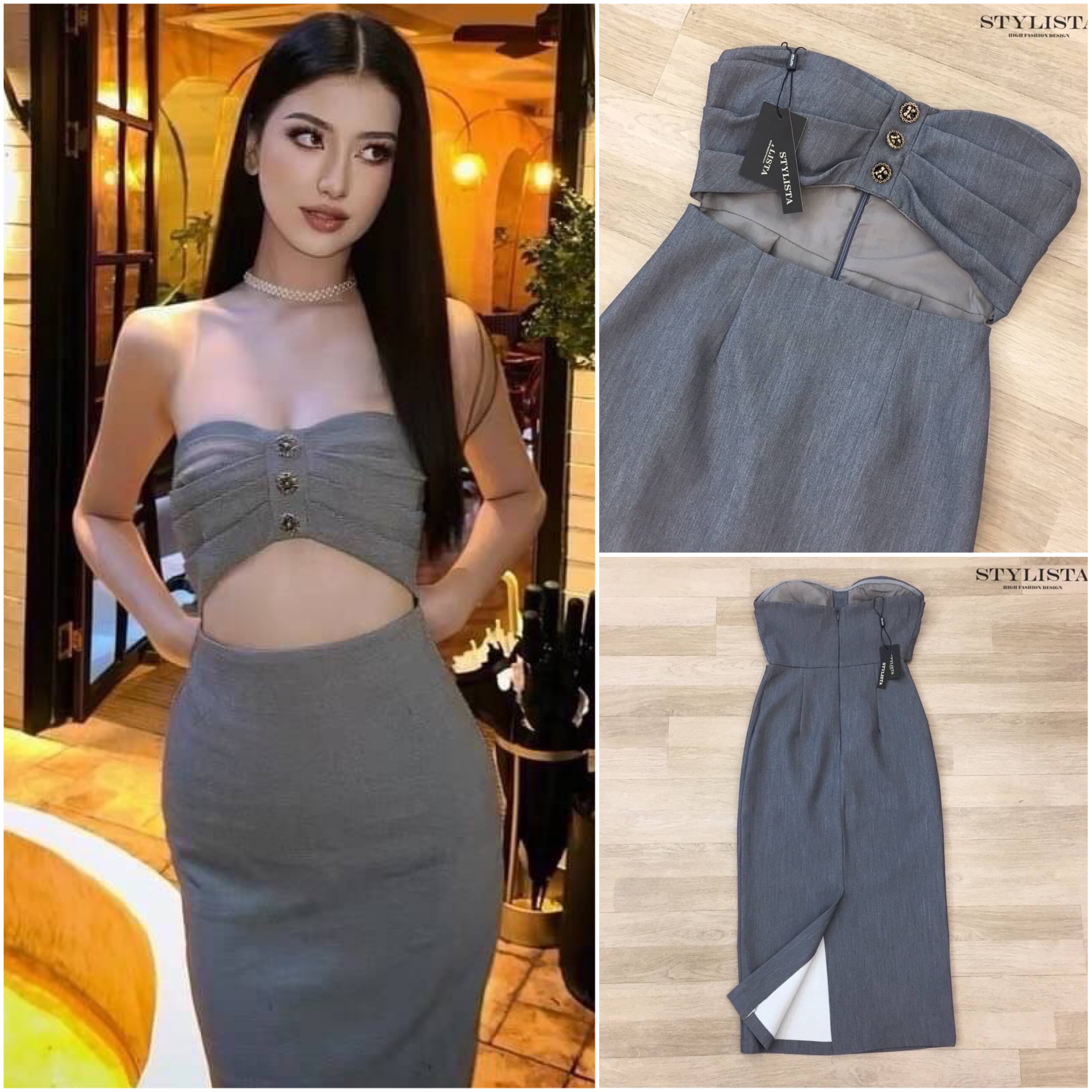 เดรสใส่สวยเรียบหรูดูดีมาก แพลตเทินดีงาม ใส่สวยเปะสุดๆ ใส่สบาย สินค้าคุณภาพ (พร้อมส่ง)