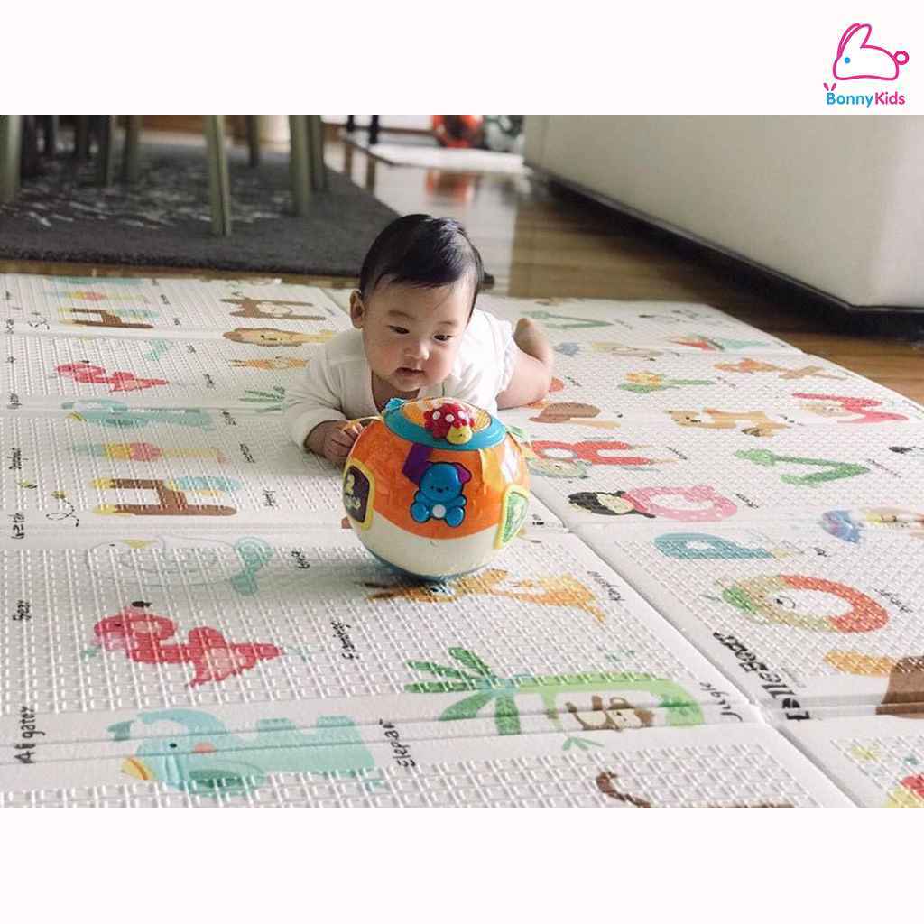 PARKLON (ปาร์คลอน) แผ่นรองคลานเกาหลี รุ่นPE Portable Mat พับพกพาได้ เกรดพรีเมี่ยม ขนาด 140x200 หนา 1.0cm