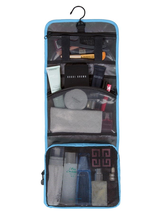 Bagsmart กระเป๋าใส่อุปกรณ์อาบน้ำ คุณภาพสูง ใส่อุปกรณ์อาบน้ำ แขวนได้ สำหรับเดินทาง ท่องเที่ยว (ฺLight Blue)