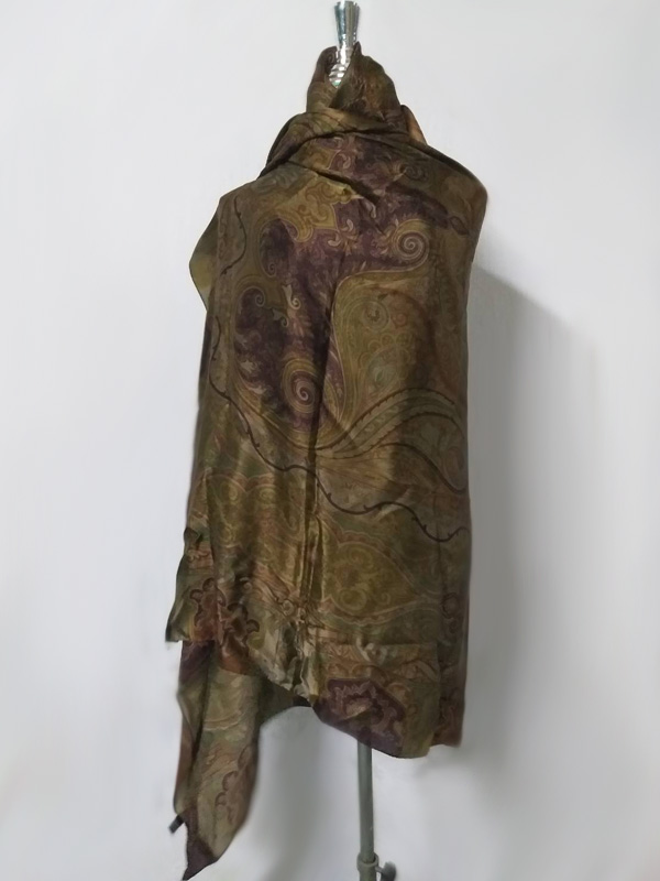 ผ้าคลุมไหล่ ห่มตัวผืนใหญ่ 100%Silk Made in ITALY (ของใหม่)
