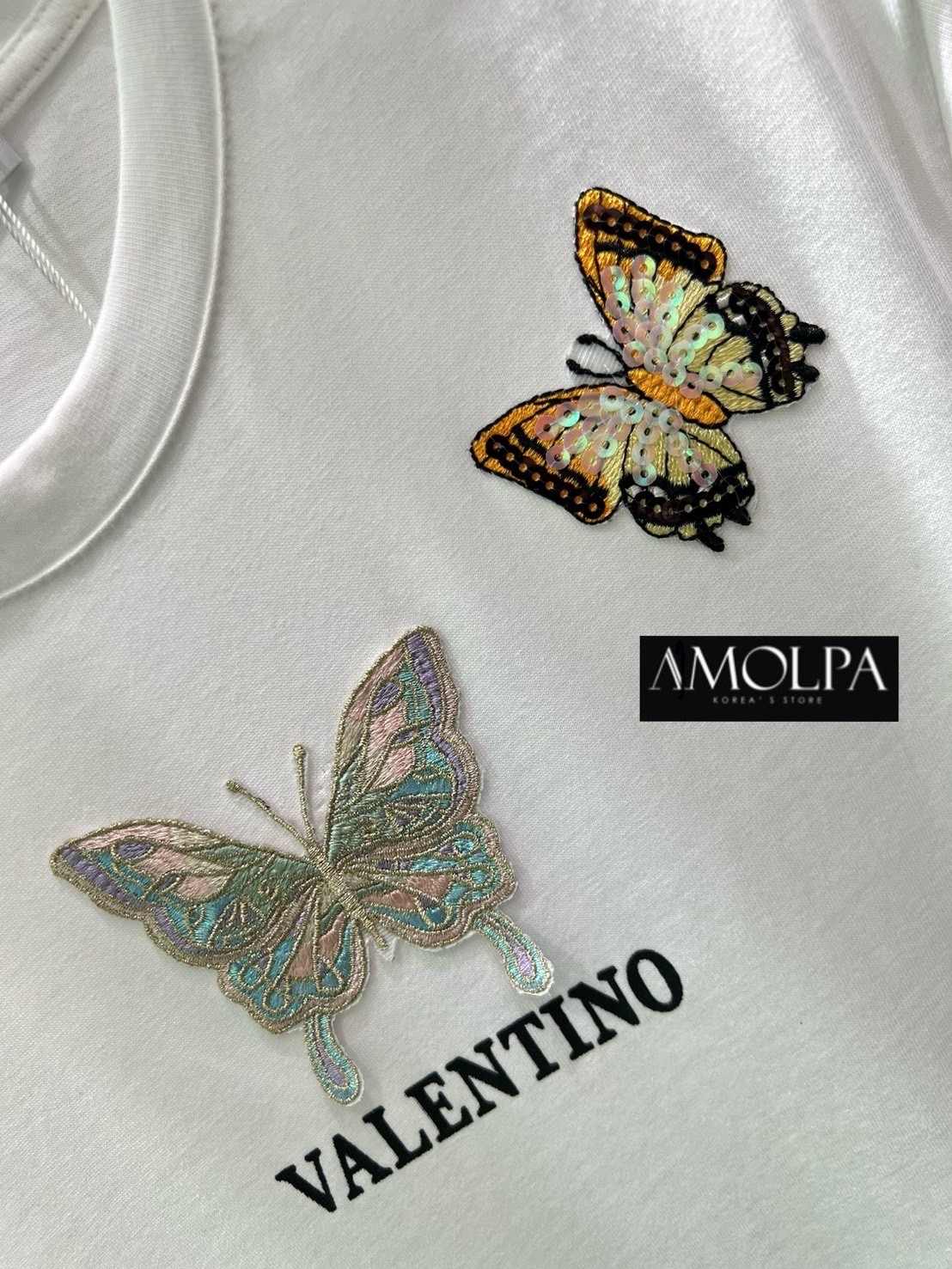 เสื้อยืด VALENTINO งานปักแน่นๆ สวยเด่น ลายใหม่ชนช๊อปป ใส่สบาย : สินค้าคุณภาพ (พร้อมส่ง)