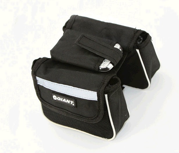 กระเป๋ากันน้ำแขวนเฟรมจักรยาน มีแถบสะท้อนแสง มี 3 สี ดำ, แดง, น้ำเงิน จำนวนจำกัด