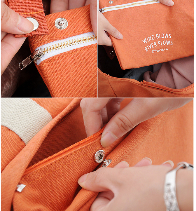 กระเป๋าสะพายผ้าแคสวาส เสียบกระเป๋าเดินทางได้ มีช่องใส่สองชั้นบน-ล่าง กระเป๋าเล็กแยก เหมาะมากสำหรับเดินทาง ท่องเที่ยว มี 7 สีให้เลือก