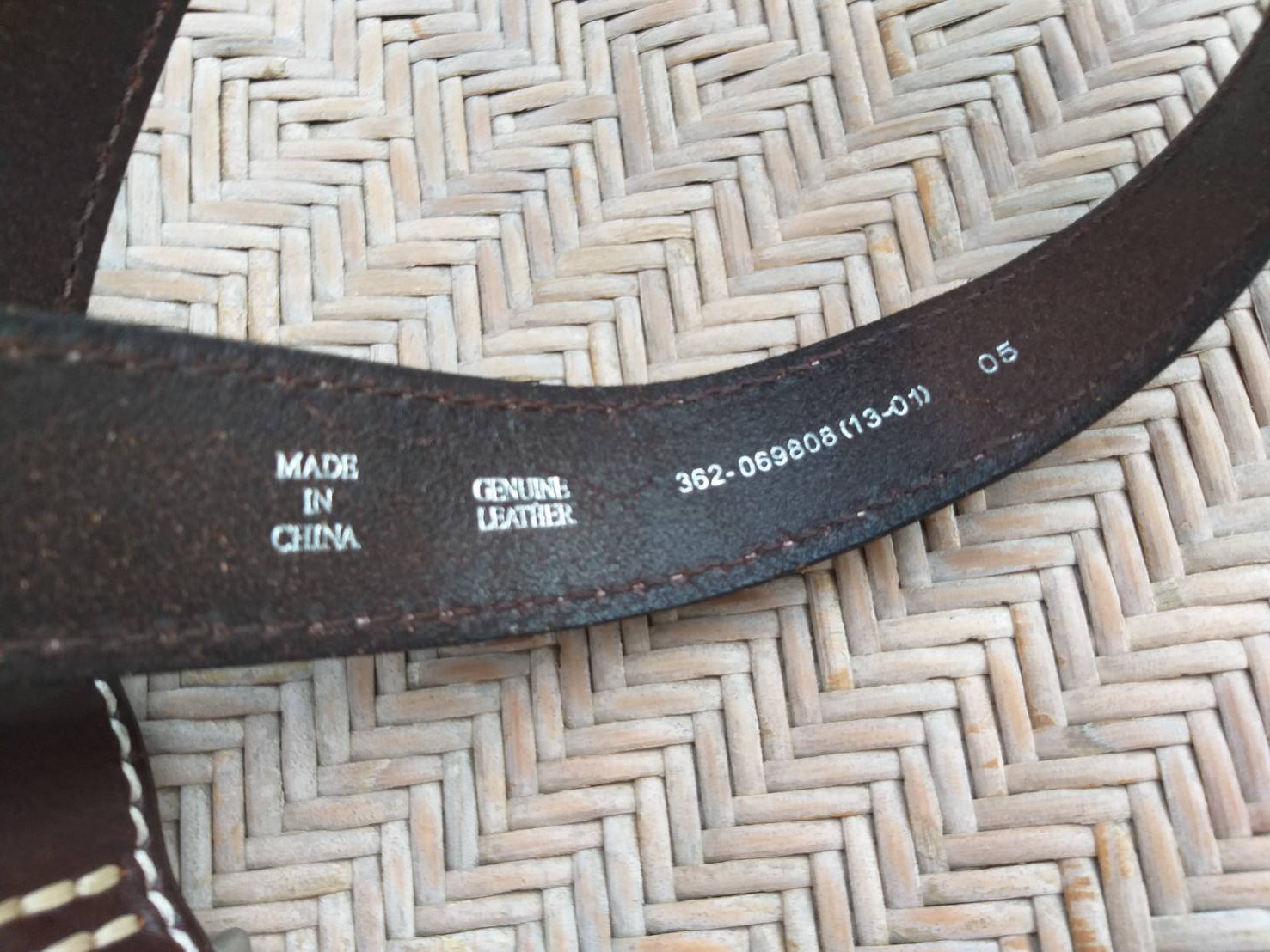 เข็มขัดชาย หนังแท้สวย หนังดีมาก