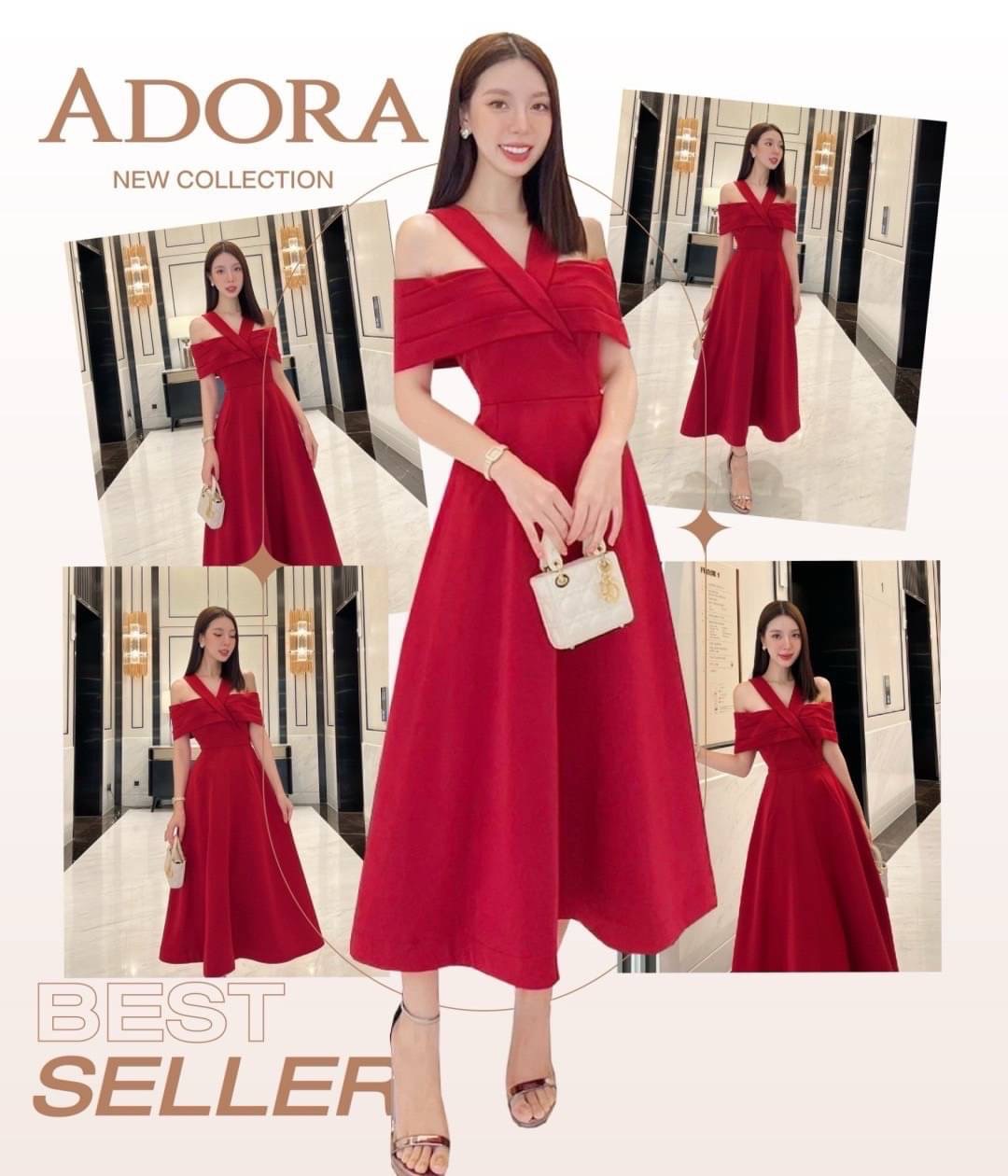 แม๊คซี่เดรสดีไซน์คอวีแบบไขว้แต่งดีเทลจับจีบช่วงอกกระโปรงทรงเอาบานสวิง ตัวเดรสใช่เนื้อผ้าเกรดพรีเมี่ยม มีน้ำหนักทิ้งตัวสวยๆ มีซับใน เป็นงานซิปหลัง ใส่สบาย : สินค้าคุณภาพ (พร้อมส่ง)