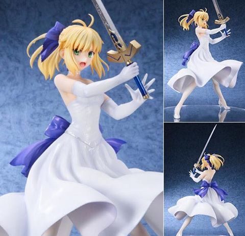 พร้อมส่ง Fate/staynight [Unlimited Blade Works] - Saber White Dress Ver. 1/8 Complete Figure