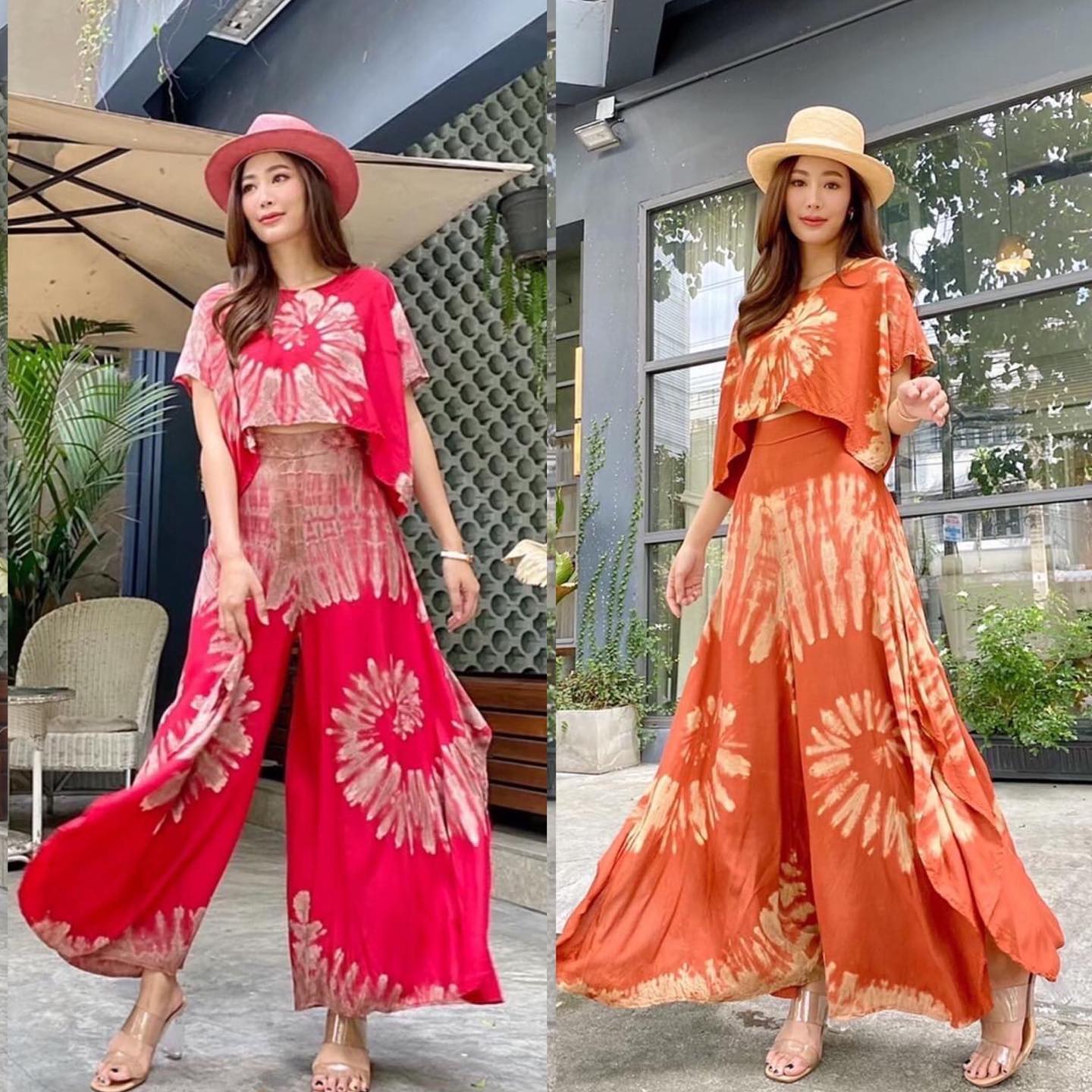 ชุดเซตผ้ามัดย้อม เนื้อบาง สวยพริ้ว ใส่ไปเที่ยวไหนก็สวย ป้วะ ปังปุริเย่ (พร้อมส่ง)