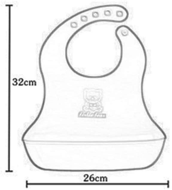 ผ้ากันเปื้อนเด็ก 1-3 ปี ผ้ากันเปื้อนซิลิโคนเด็ก ผ้ากันเปื้อนกินข้าวเด็ก มีถาดรองเศษอาหาร ซิลิโคนนิ่ม Baby Bear Soft Bib