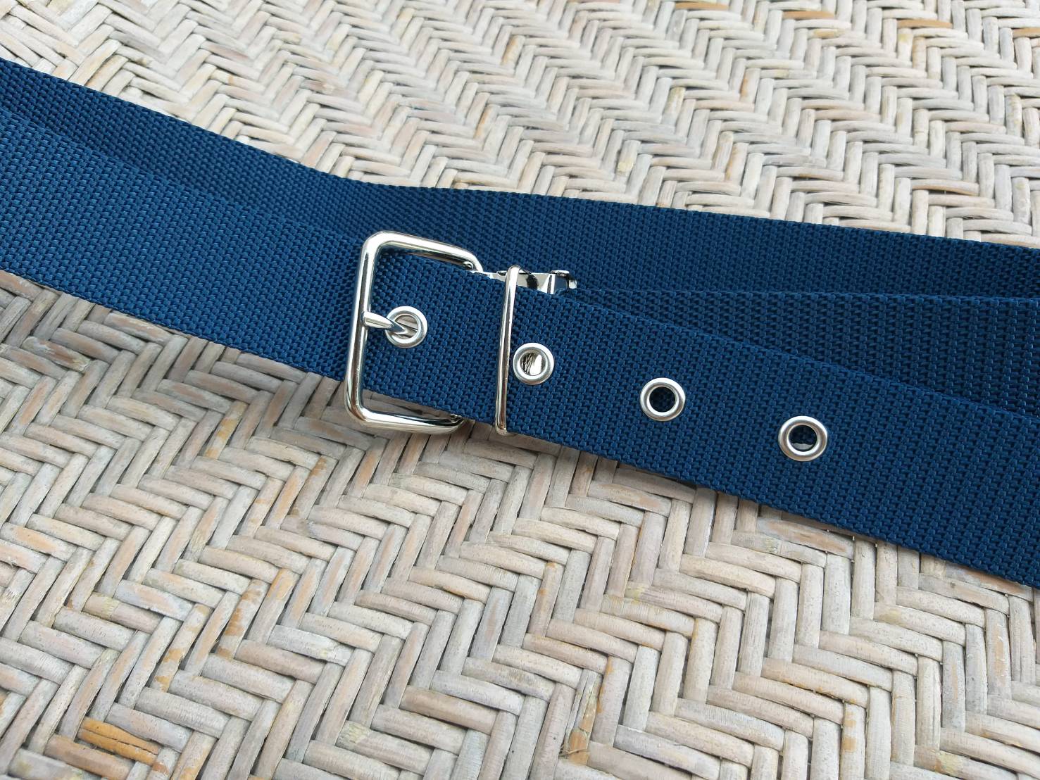 เข็มขัดไนล่อนถัก สีทอ. เท่ๆ