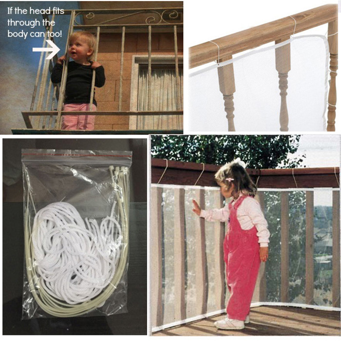 NanaBaby ตาข่ายระเบียง ที่กันตกระเบียง Balcony Safety Net ขนาด 3 เมตร