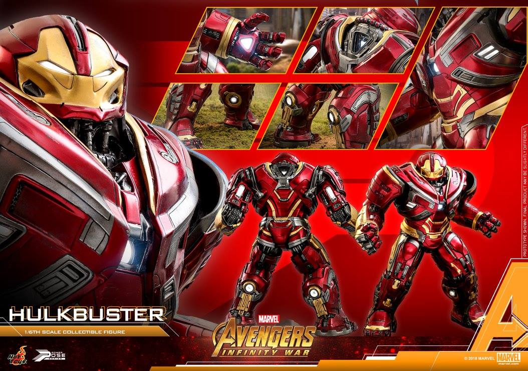 พร้อมส่ง Hulkbuster: Avengers Infinity War (Power Pose) by Hot Toys