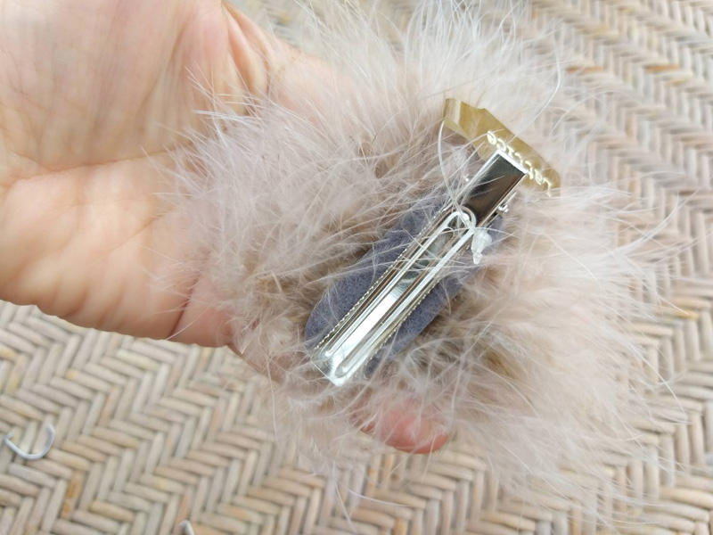 กิ๊บติดผมขนนกแท้ นุ่มมากกก