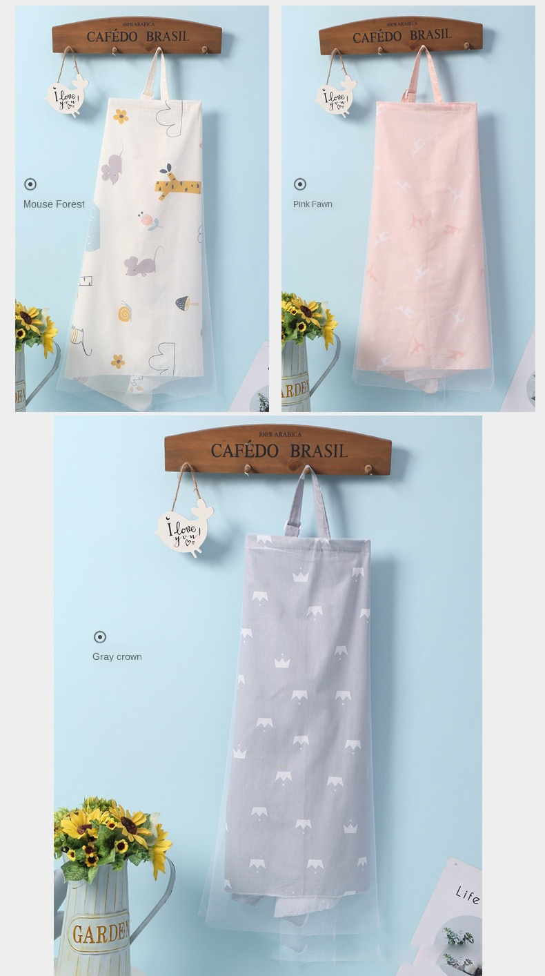 ผ้าคลุมให้นม มุ้งรถเข็นเด็ก 2in1 ผ้าคลุมปั๊มนม ที่คลุมให้นม ผ้าปิดให้นมลูก NanaBaby มีโครงมองลูก+สายหลังปรับได้