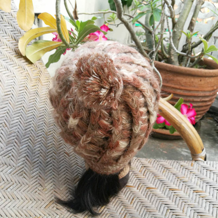 หมวกไหมพรมขนสัตว์ สวยมากก /ของใหม่/