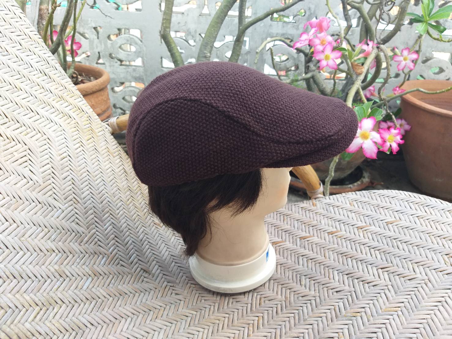 หมวกติงลี่ไหมพรม Tokio Hat สวยค่ะ สีน้ำตาลไหม้