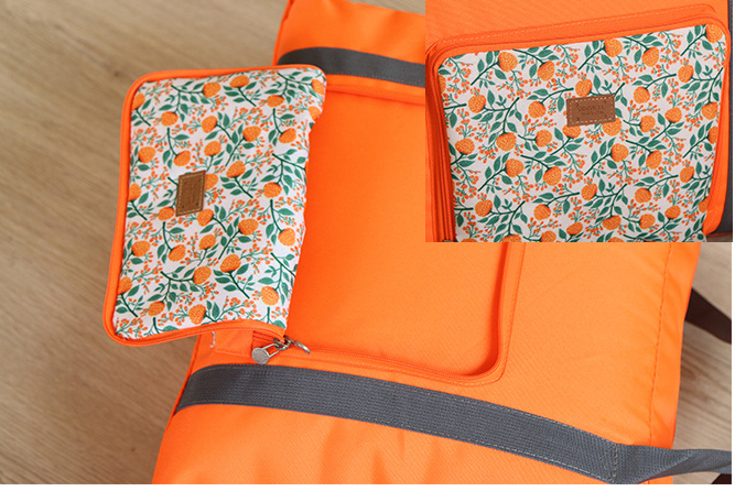 DINIWELL กระเป๋าเดินทางพับเก็บได้ ลายดอกไม้ เสียบกระเป๋าเดินทางได้ ผ้าเนื้อหนา ใหญ่ จุ ช่องเสียบใหญ่ มี 4 สี 4 ลาย ให้เลือก ผลิตจากโพลีเอสเตอร์คุณภาพดี