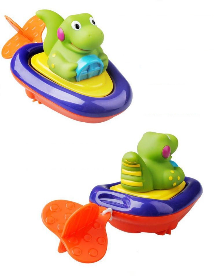 ของเล่นลอยน้ำ เรือน้อยแล่นชิว SASSY - Pull & Go Boat for Baby Bath Time Toys