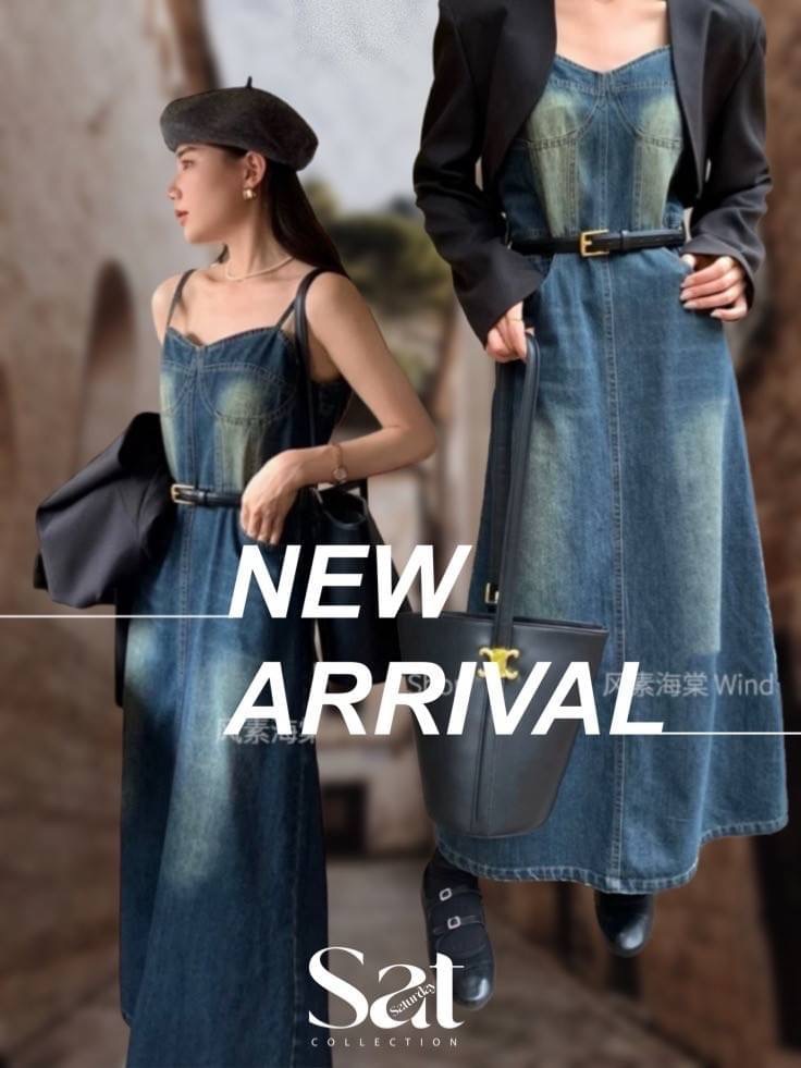 SET 3 pcs. เดรส+เสื้อคลุม+เข็มขัด ทรงสวย ใส่สบาย สินค้าคุณภาพ (พร้อมส่ง)