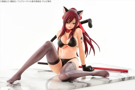 พร้อม ส่ง Orca Toys Erza Scarlet Black Cat Gravure_Style 1/6 PVC Figure Fairy Tai