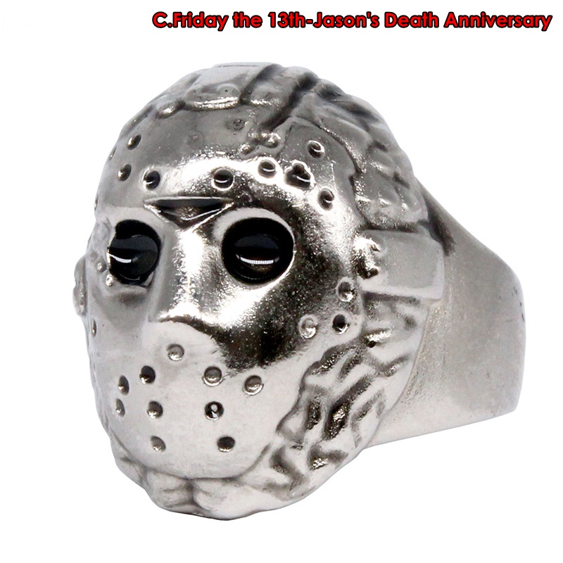 กาชาปองแหวนหน้ากากเจสันศุกร์ 13 Friday the 13th METAL RING COLLECTION