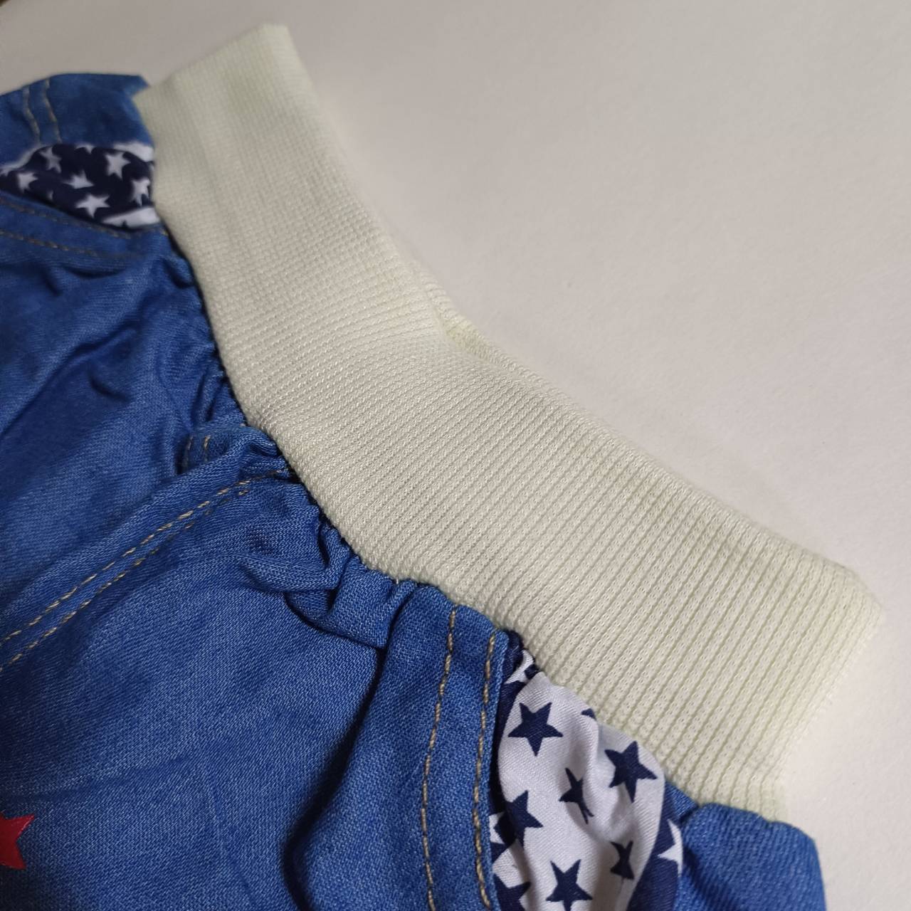 กางเกงยีนส์เด็ก ขา 4 ส่วน Mickey ใส่สบาย วัย 1-4 ปี