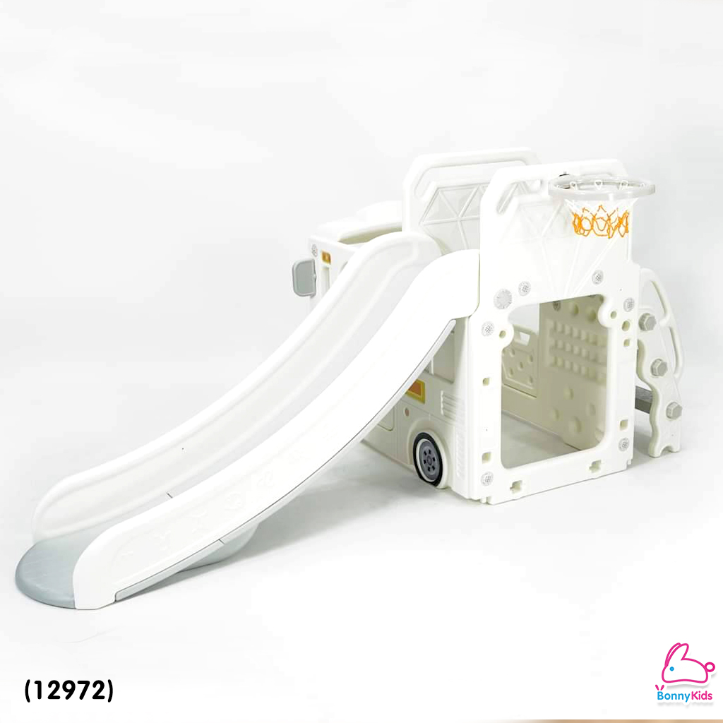 (12972) Baby Slider เซ็ตรถบัสสไลด์เดอร์ + แป้นบาส เสริมทักษะและจินตนาการ (Mini Set)