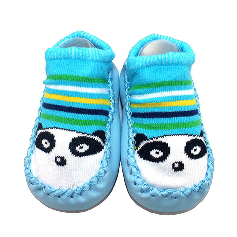 ถุงเท้ารองเท้า มีกันลื่น เนื้อผ้านุ่มนิ่ม สำหรับเด็กวัย 6-24 เดือน ลายการ์ตูนน่ารัก มีให้เลือกเยอะ