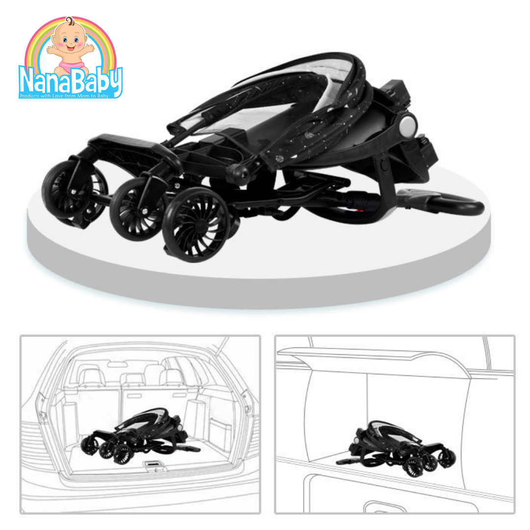 [ส่งฟรี] NanaBaby รถเข็นเด็ก ทรงสูง น้ำหนักเบา พกพาสะดวก