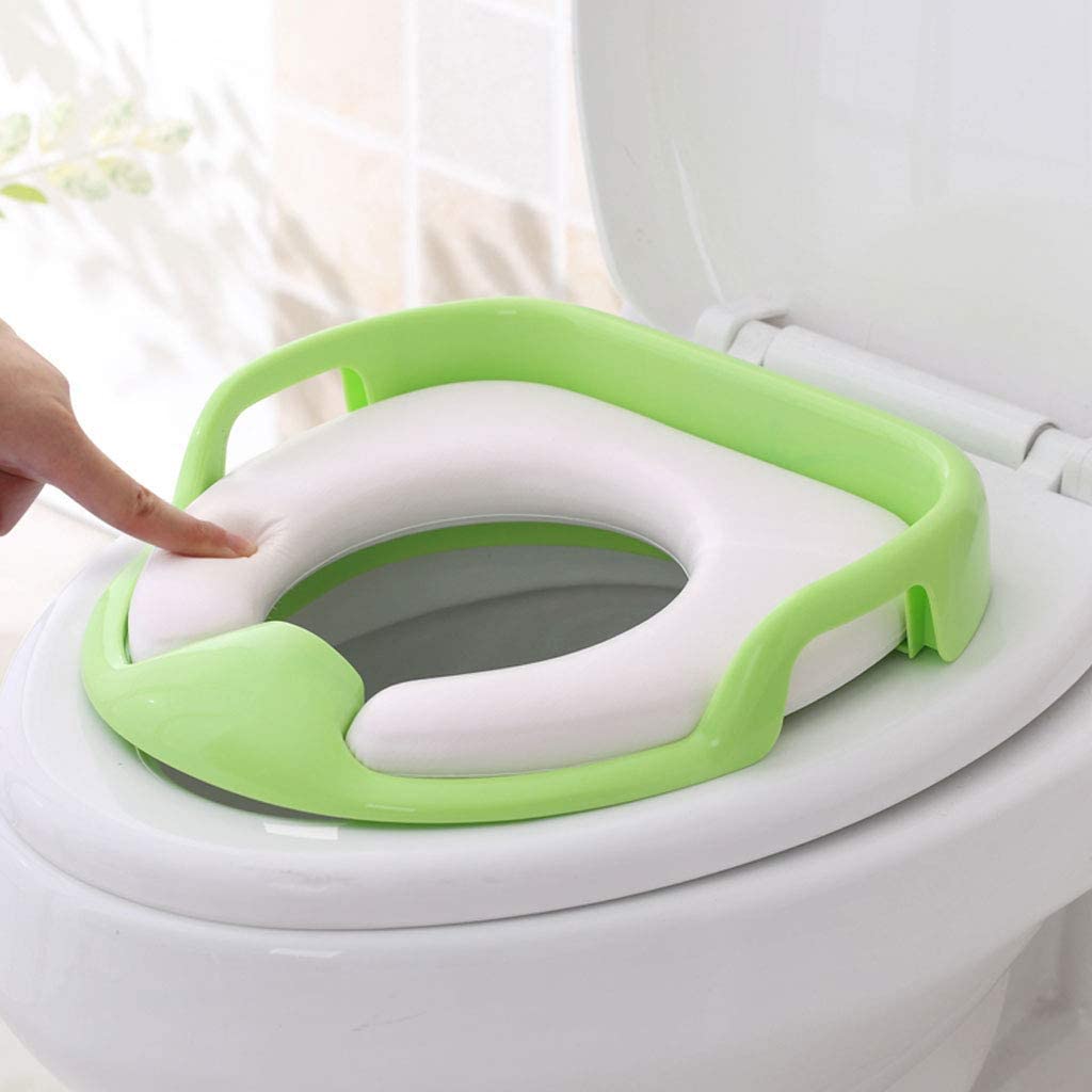 ฝารองนั่งชักโครกเด็ก NanaBaby เบาะบุฟองน้ำนุ่ม หุ้มหนัง PU นั่งสบาย สำหรับเด็ก 1-6 ขวบ