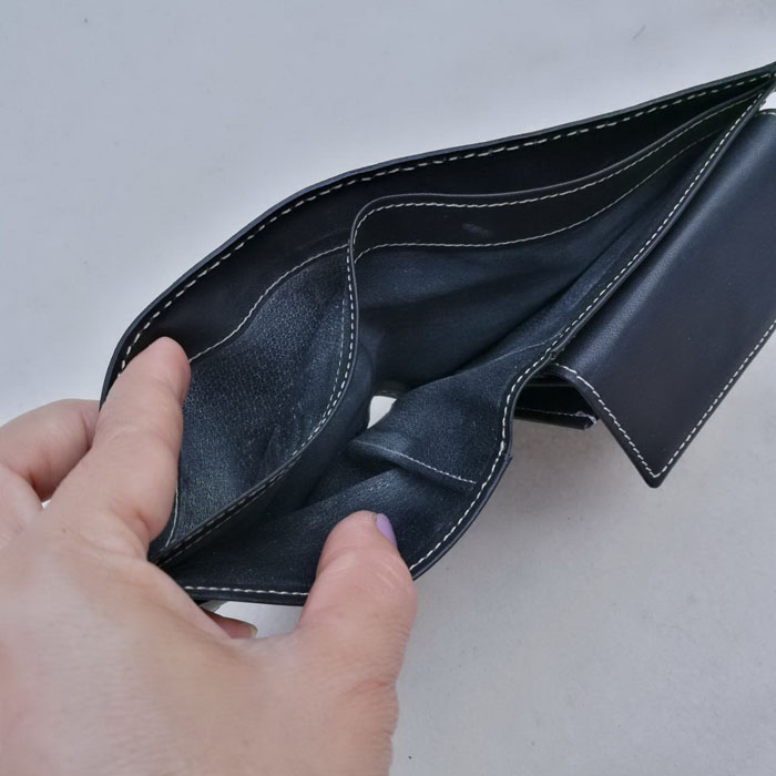 กระเป๋าสตางค์ผู้ชาย Paul Smith หนังแท้สีดำ