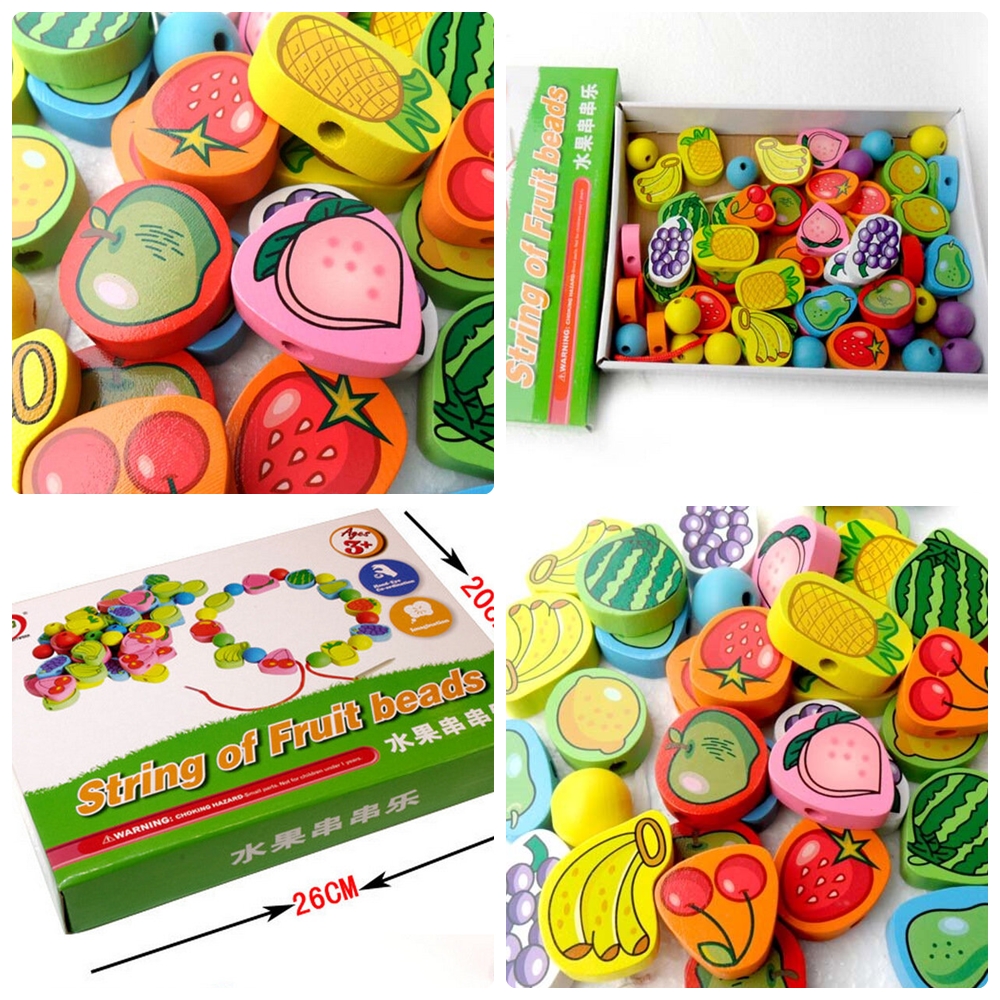 ชุดร้อยเชือกผลไม้ String of Fruit beads ฝึกสมาธิ