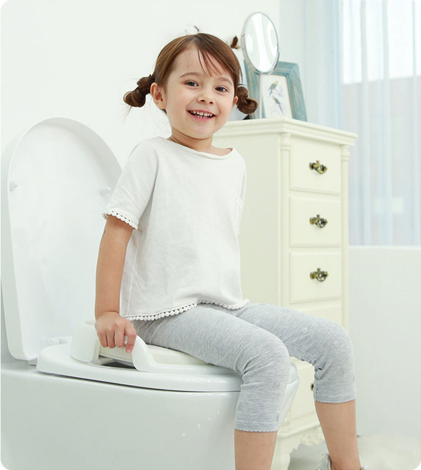 ฝารองนั่งชักโครกเด็ก NanaBaby เบาะบุฟองน้ำนุ่ม หุ้มหนัง PU นั่งสบาย สำหรับเด็ก 1-6 ขวบ