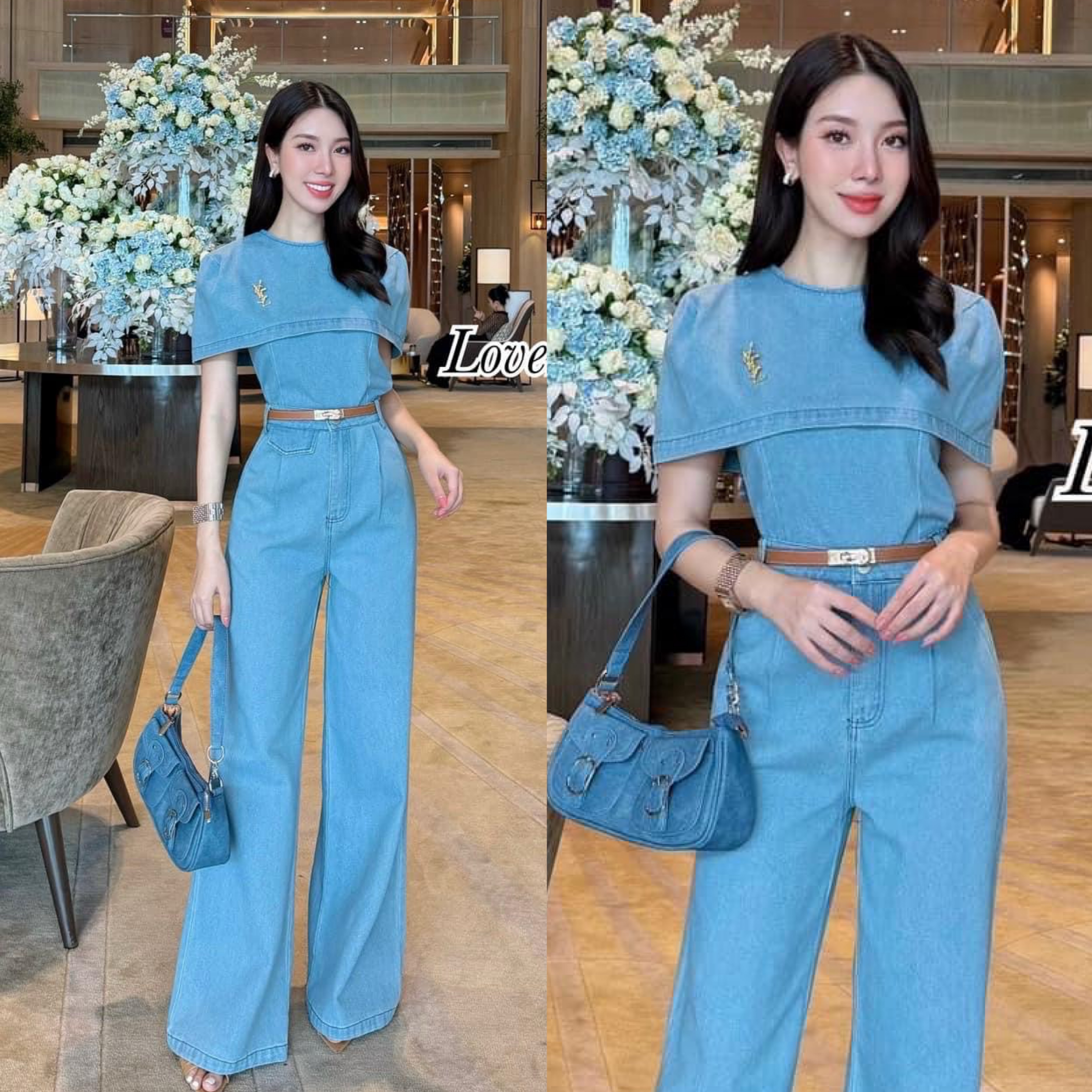 Set4ชิ้นลุคเรียบหรูดูผู้ดี(ได้เสื้อ+กางเกง +เข็มขัด+เข็มกลัด) ตัวเสื้อทรงคลุมไหล่ เข้ารูป งานซิบหลัง มาพร้อมกางเกงเอวสูง ทรงสวย ทรง ขากระบอกกลาง ใส่สบาย : สินค้าคุณภาพ (พร้อมส่ง)