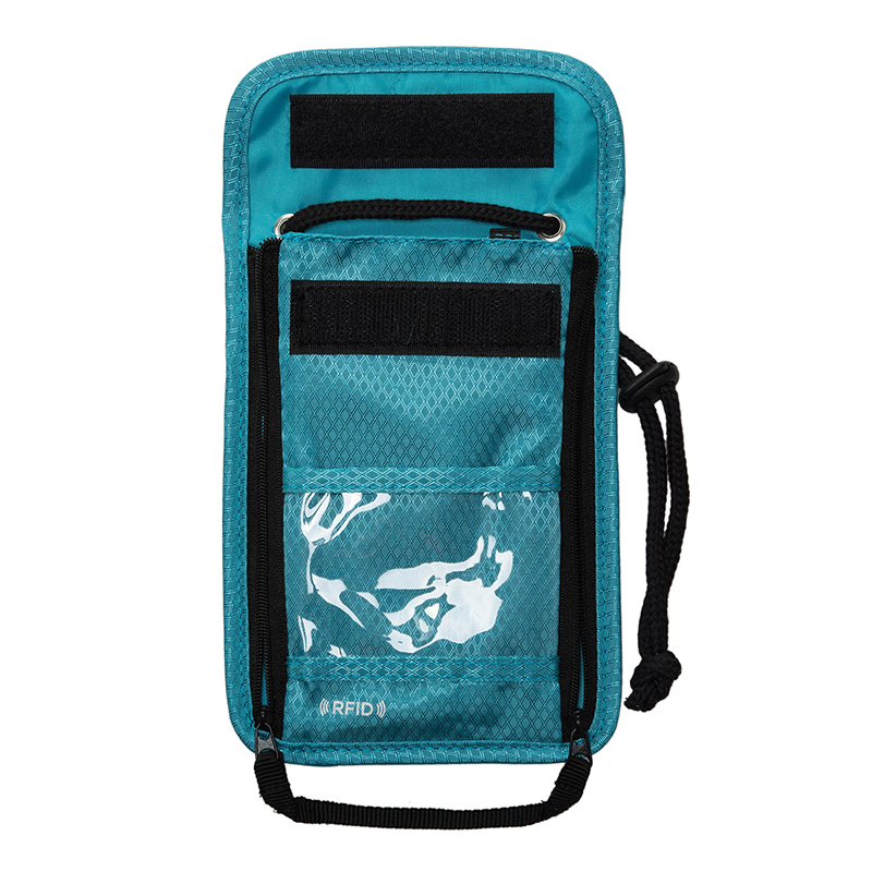 ฺBagsmart กระเป๋าใส่พาสปอร์ตแบบห้อยคอ ป้องกันการขโมยข้อมูลบัตรเครดิตด้วยคลื่น RFID มี 3 สีให้เลือก