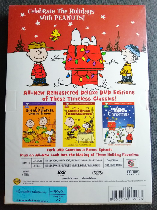 (DVD 3 Discs) Snoopy's Deluxe Holiday Collection (บรรยายไทย)