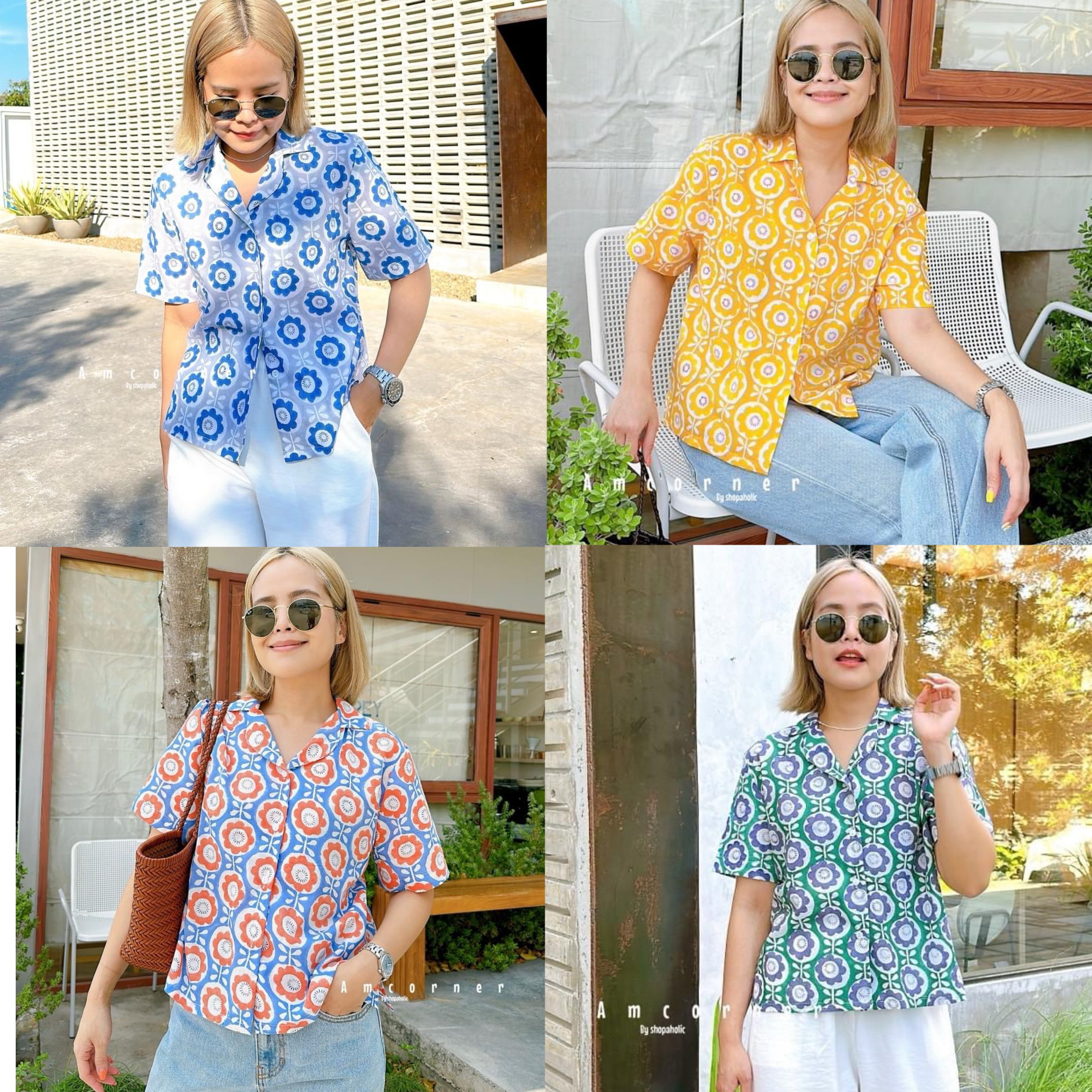 🌼Hawaii summer top🌼🌼 ผ้า india cotton ใส่สบาย : สินค้าคุณภาพ (พร้อมส่ง)