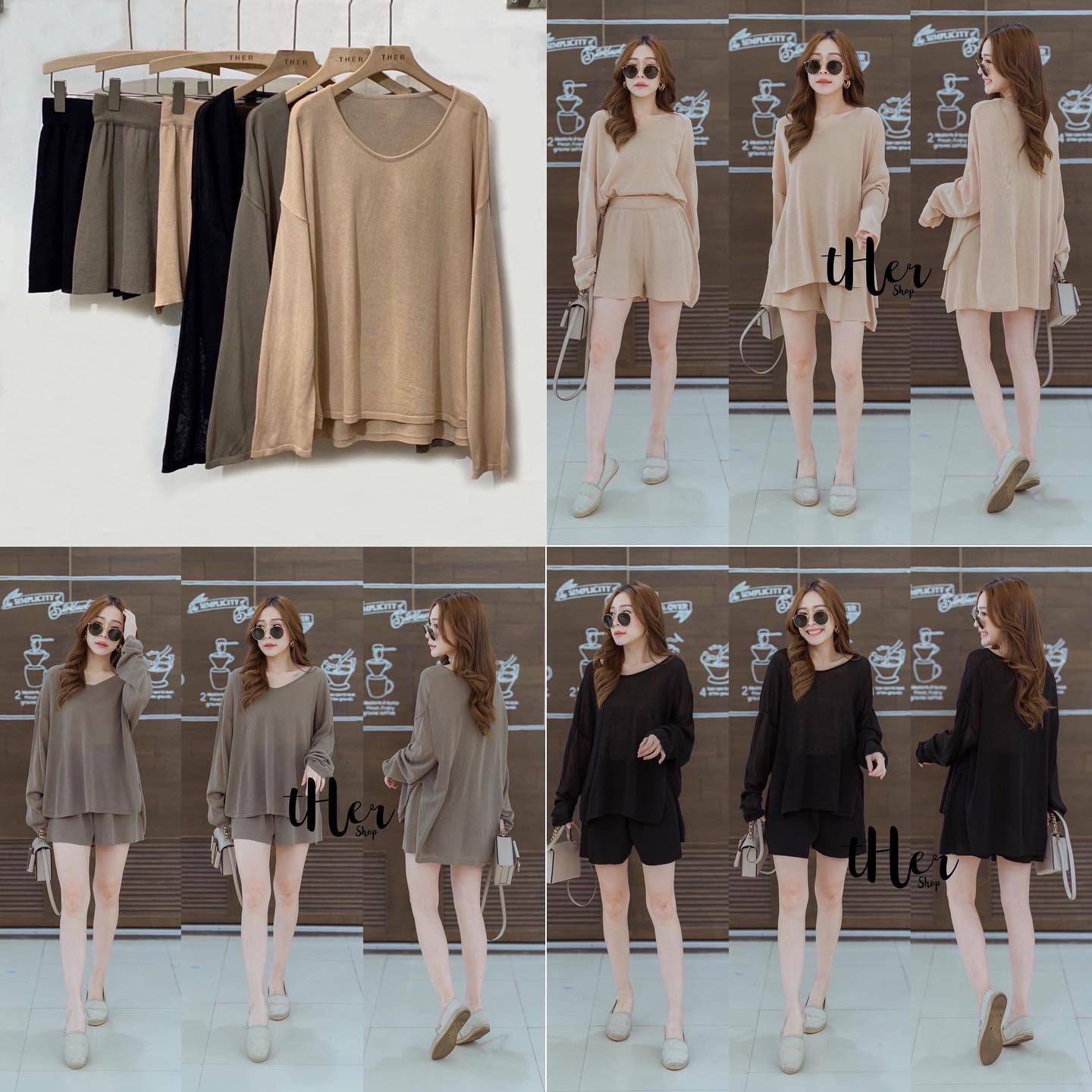 ชุดSet เสื้อไหมพรมแขนยาว มาพร้อม กางเกงสั้นแต่งเอวยืด ชุดใส่แยกได้ด้วยน้า ใช้ผ้าเนื้อดี ใส่สบาย ใส่ได้เรื่อยๆค่า . สินค้าคุณภาพ (พร้อมส่ง)