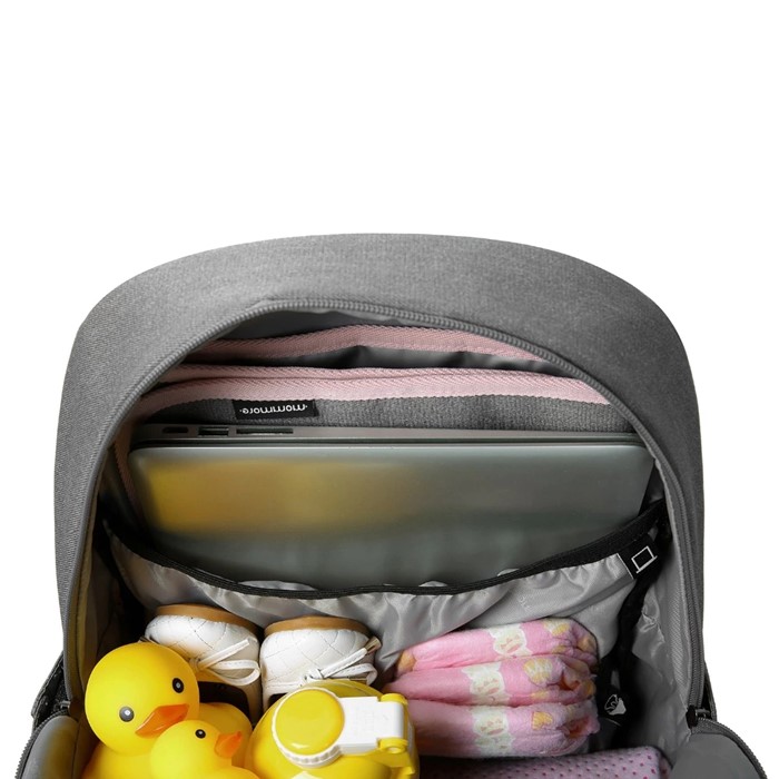 mommore กระเป๋าคุณแม่ กระเป๋าสัมภาระคุณแม่ กระเป๋าแม่ลูกอ่อน ใช้ได้ทั้งคุณแม่ และคุณพ่อ กันน้ำ ทนทาน พร้อมแผ่นรองเปลี่ยนผ้าอ้อม คุณภาพสูง คล้องรถเข็น เหมาะกับการเดินทางมาก (ฺฺPink)