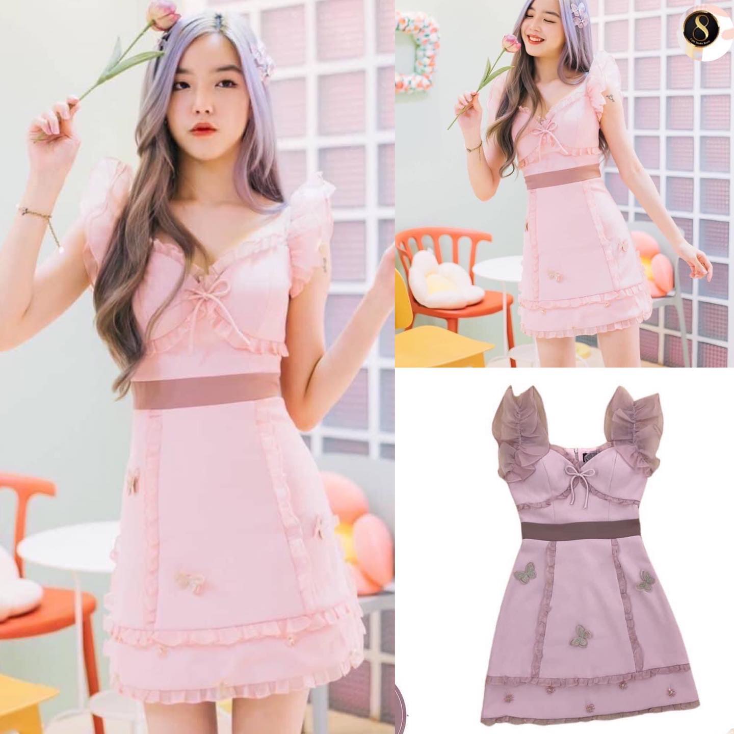 8เดรสสั้น งานดีไซน์ ทรงสวย ใส่สบาย งานคุณภาพ . สินค้าคุณภาพ (พร้อมส่ง)