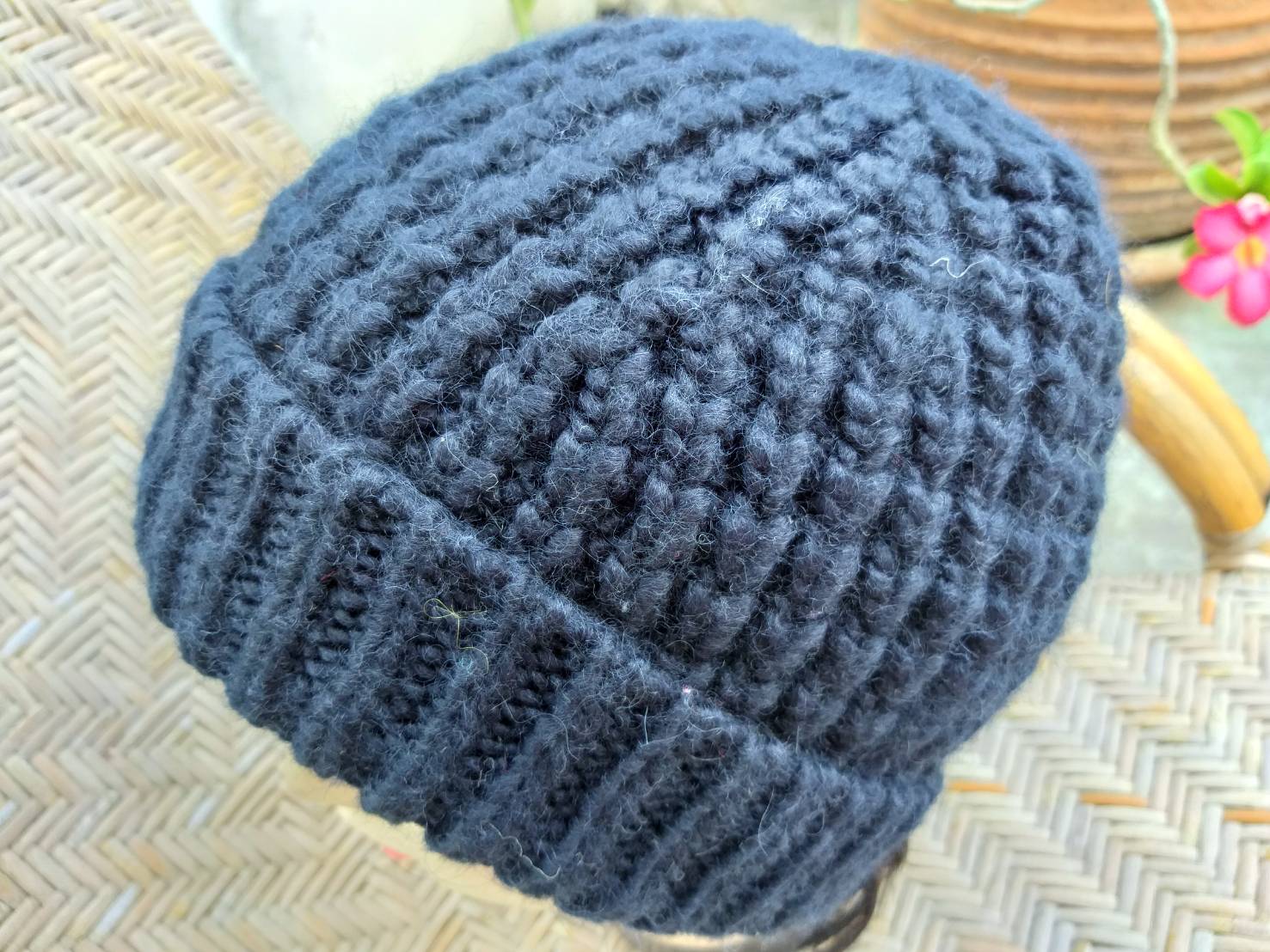 หมวกไหมพรมขนสัตว์ Uniqlo