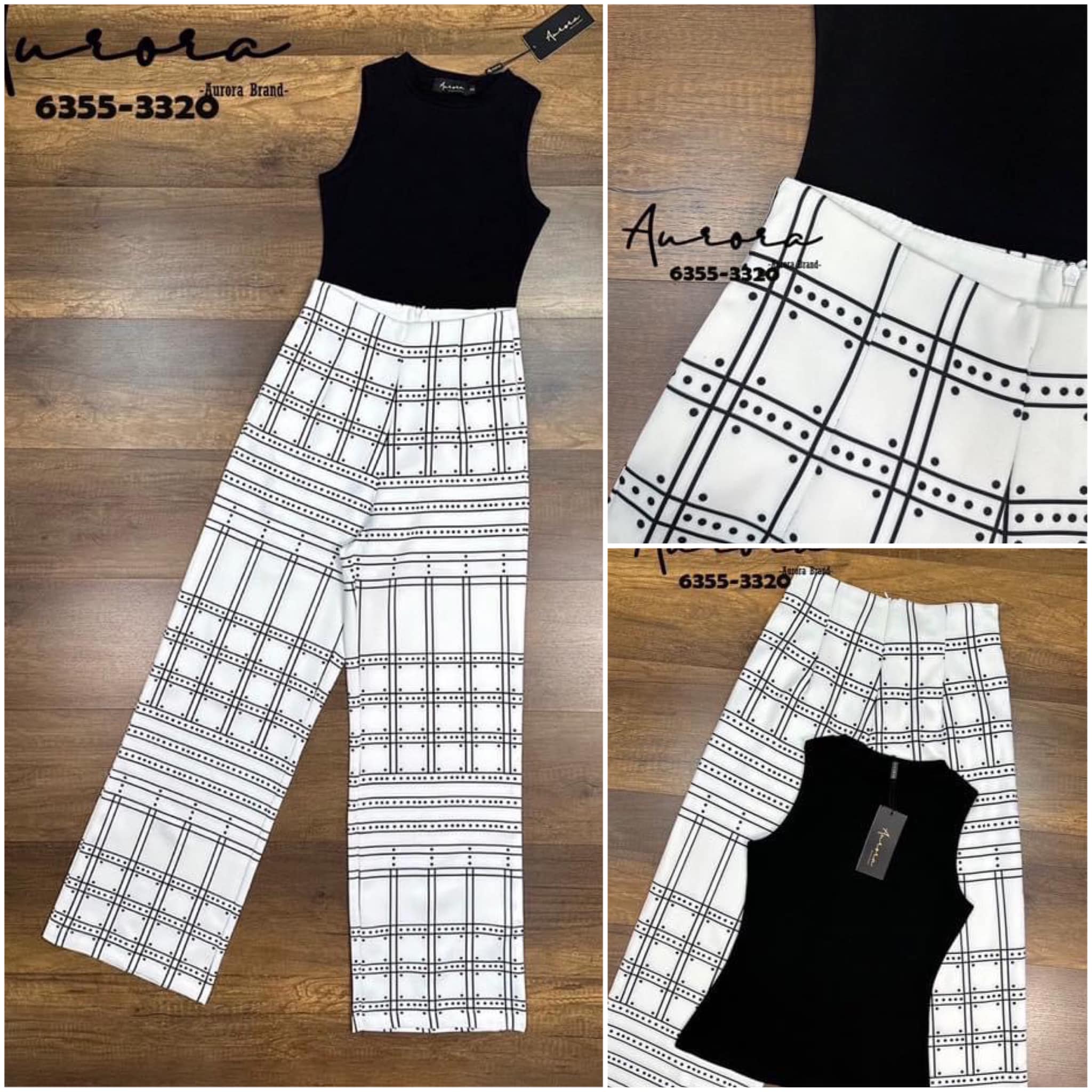 Setเสื้อสีดำ เนื้อผ้ายืดหยุ่น อย่างดี+++มาพร้อมกางเกงขายาว ลวด ลายสวยแมชกัน ได้อย่างลงตัว มีซับใน มีซิปหลัง สินค้าคุณภาพ (พร้อมส่ง)