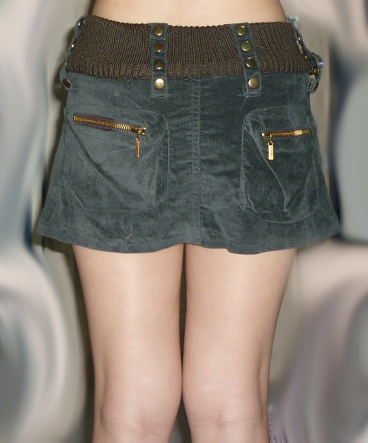 #1กระโปรงลูกฟูกดีไซน์เก๋ฝุดๆ จากฮ่องกง