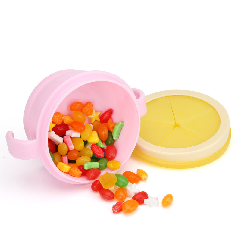 ถ้วยขนมเด็ก กันขนมหก ถ้วยกันอาหารหก ใส่ ขนมเด็ก 6 เดือน ขึ้นไป หัดหยิบกินเอง มีลิ้นกั้น Snack Catcher