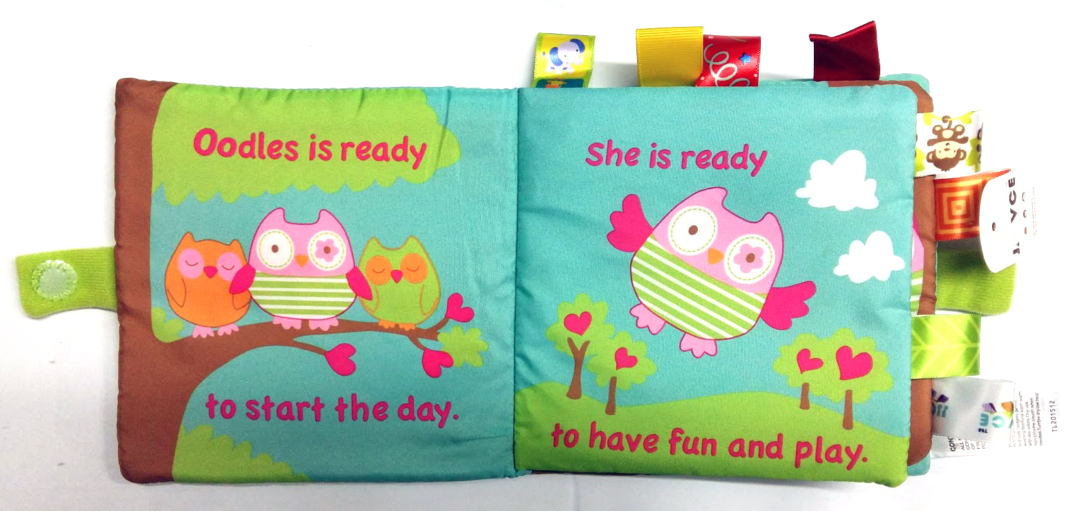 หนังสือนิทานผ้าภาษาอังกฤษริบบิ้นเสริมพัฒนาการเด็ก ชุดสัตว์น้อยแสนรัก JJOVCE