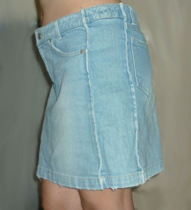 กระโปรงยีนส์ฟอกซีด แบรนด์ดัง TOMMY 32-36-15