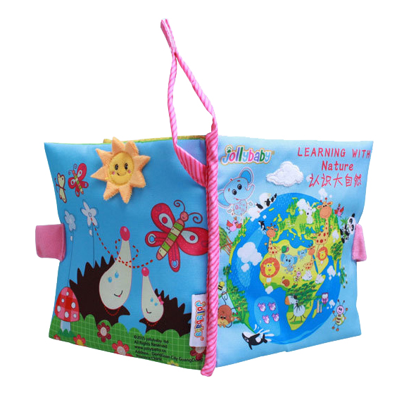 หนังสือผ้า หนังสือภาพสำหรับเด็กเล็ก Learning with Nature by Jollybaby