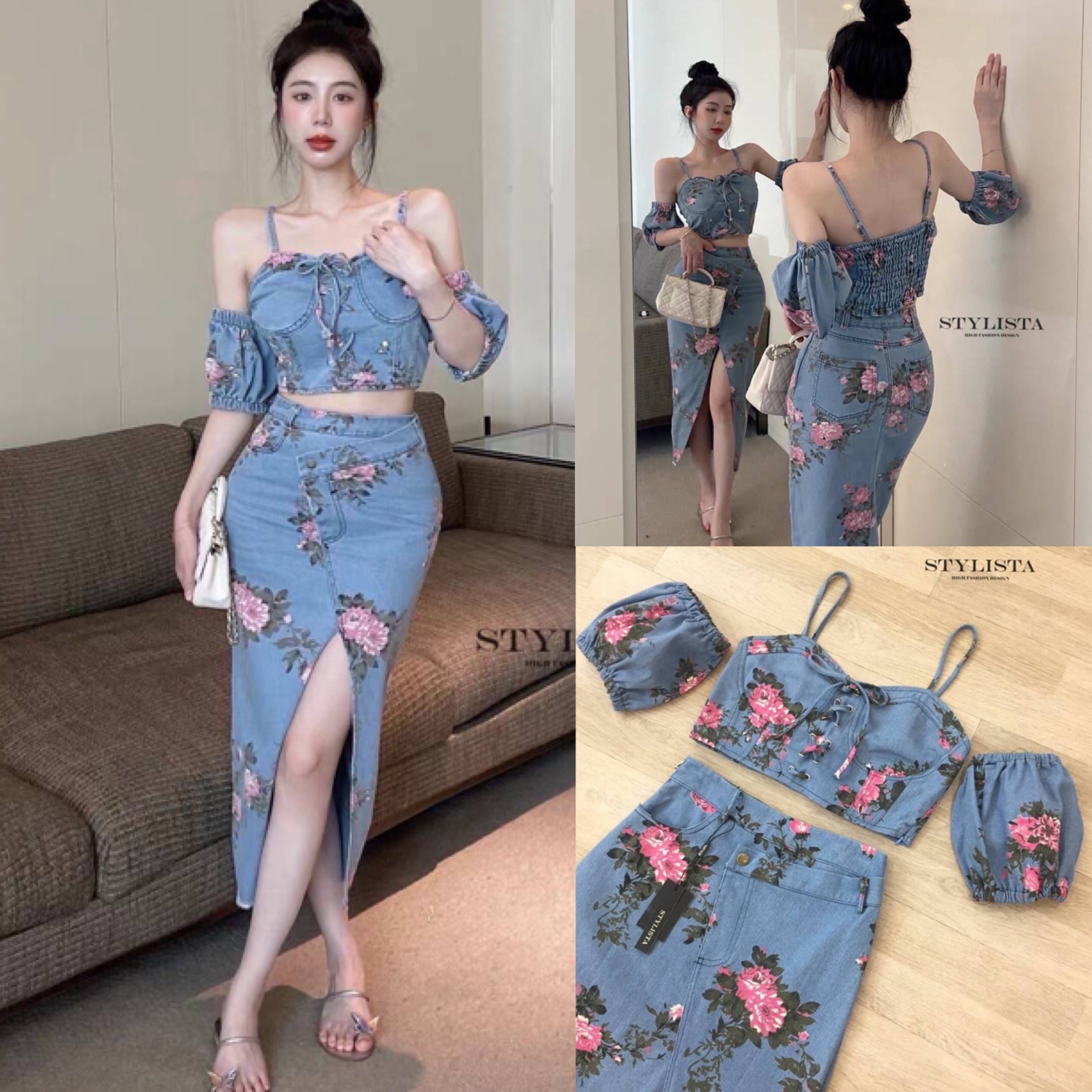 เซตเสื้อ+กระโปรงใส่สวยเรียบหรูดูดีมาก แพลตเทินดีงาม ใส่สวยเปะสุดๆ สินค้าคุณภาพ (พร้อมส่ง)