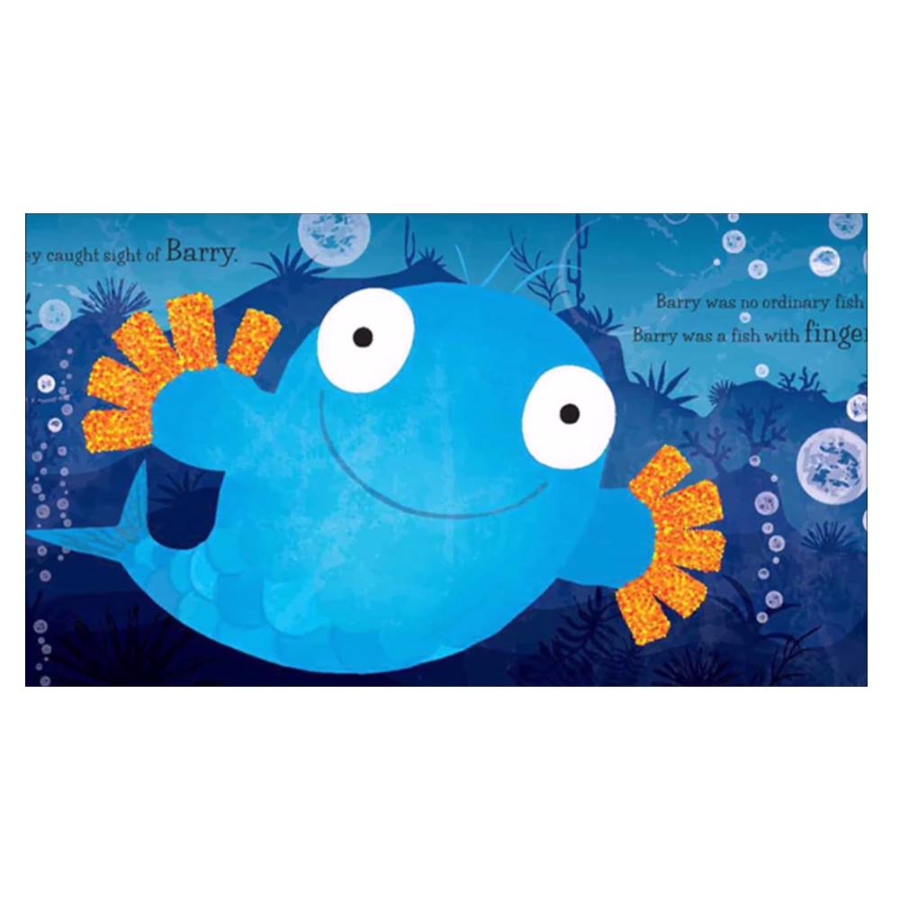 Sue Hendra : Barry The Fish With Fingers - Book And CD read by Rik Mayall นิทานปกอ่อนพร้อมซีดี ปลาแบรี่ ซู เฮนดรา